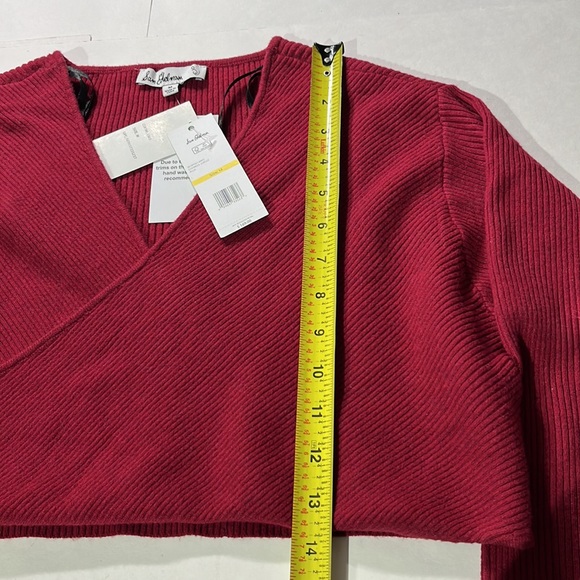 Sam Edelman Allie Cherries Jubilee long sleeved cropped sweater & midi dress med - Picture 10 of 16